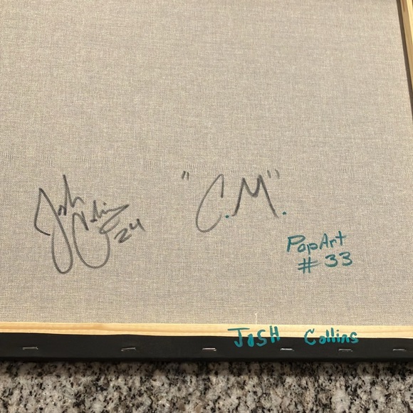 ORIGINAL Abstract Acrylic Painting Signed by Artist. 16x20in “CM #33” - Picture 3 of 3